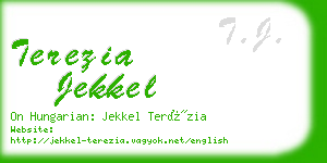 terezia jekkel business card